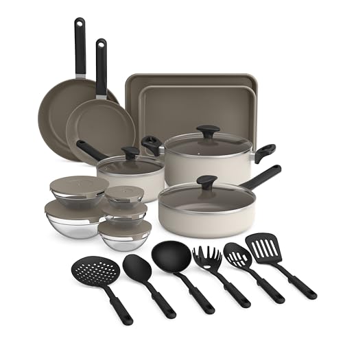 Save 48% on Bella 21-Piece Ceramic Nonstick Kitchen Set