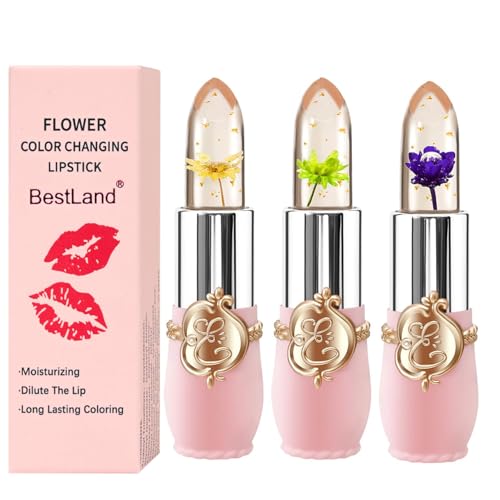 Save 20% on BestLand Flower Jelly Lipstick Set (3-Piece)