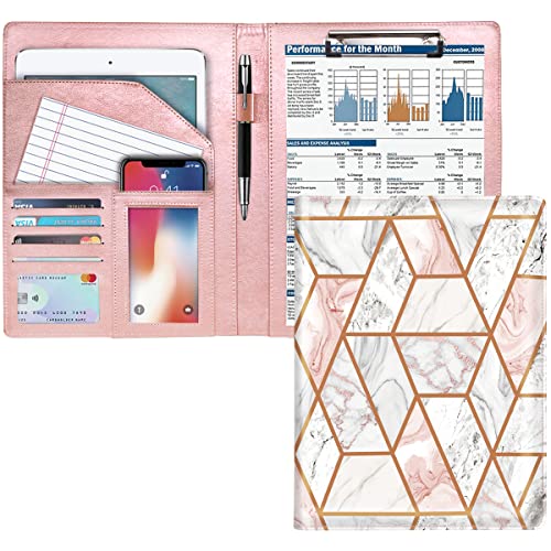 50% Off WAVEYU Marble Leather Padfolio Clipboard Portfolio
