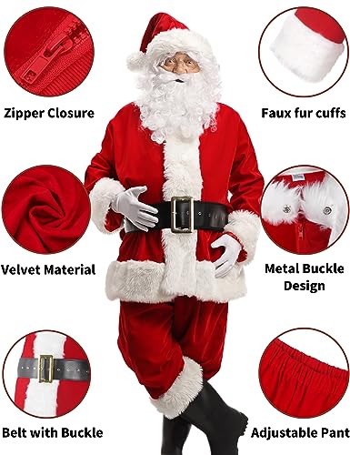 Potalay Deluxe 11pc Santa Suit for Men with Code BJVG8F4J - Image 4