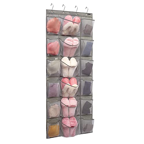 Over-the-Door Shoe Organizer with 18 Pockets - Space Saver