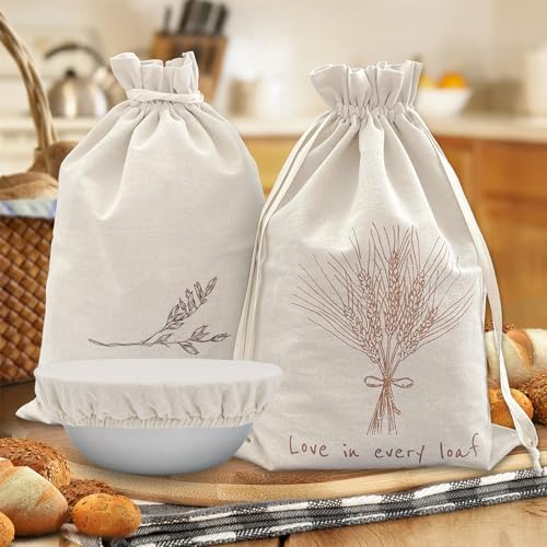 15% Off Reusable Linen Bread Bags for Homemade Sourdough