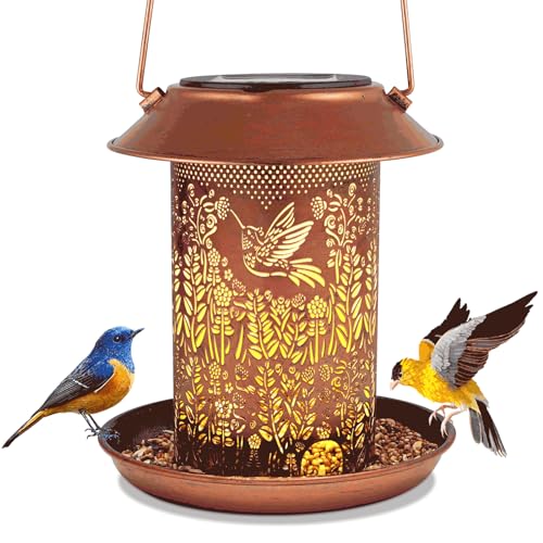 30% Off Solar Lantern Bird Feeder for Garden Decor