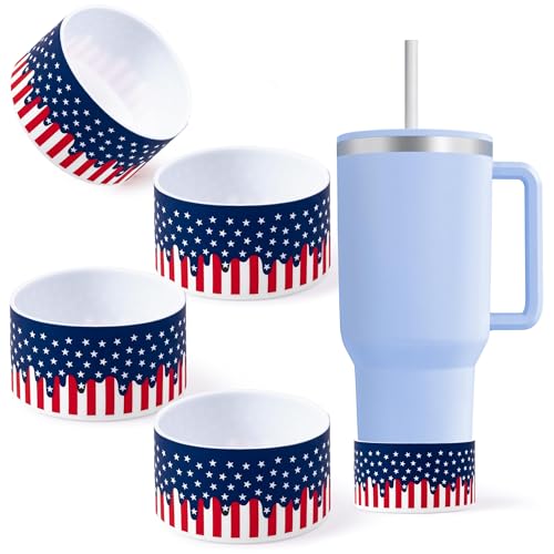 50% Off Patriotic Silicone Tumbler Boots - 4-Pack