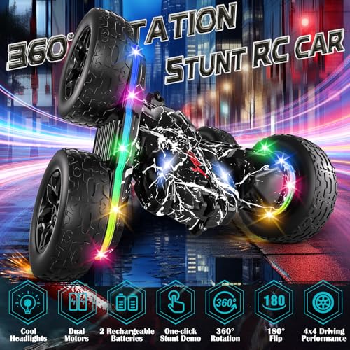 Save 25% on Terucle RC Stunt Car with Lights & 360° Flips - Image 2