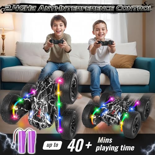 Save 25% on Terucle RC Stunt Car with Lights & 360° Flips - Image 3