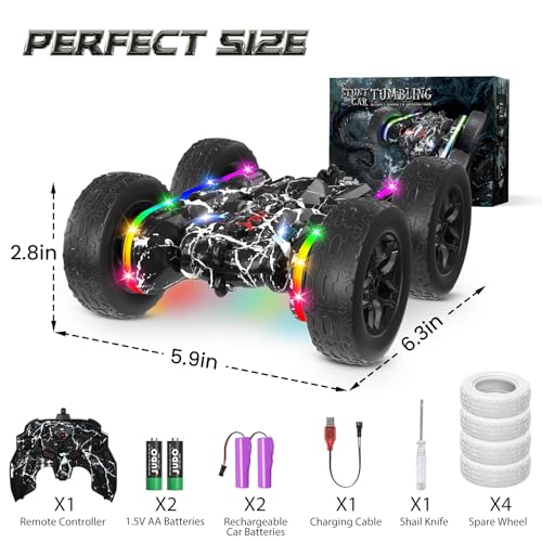 Save 25% on Terucle RC Stunt Car with Lights & 360° Flips - Image 6