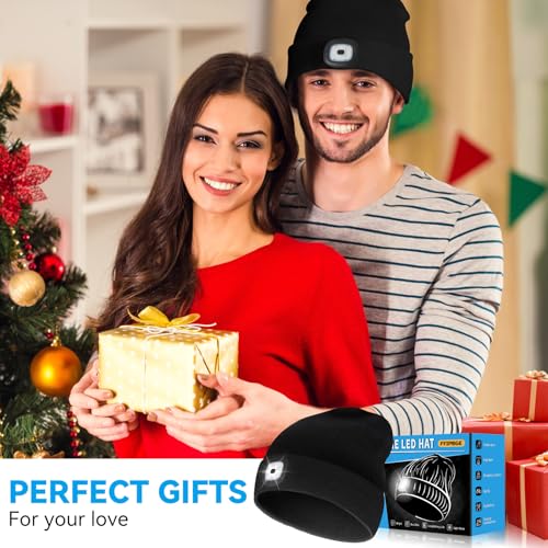 Save 10% on USB Rechargeable LED Beanie Hat with Light - Image 2