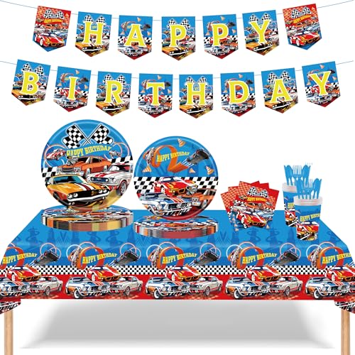 50% Off 170-Piece Race Car Birthday Party Supplies Set