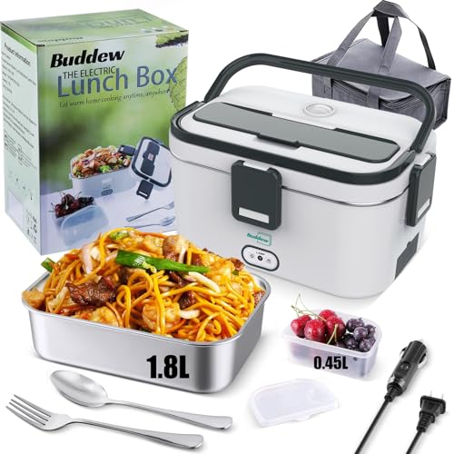 12% Off Buddew 80W Electric Lunch Box with 1.8L Capacity
