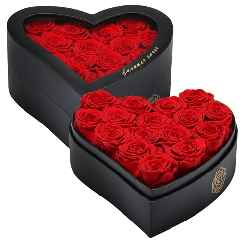 Save 40% on HERBMOTG Preserved Rose Heart Box Gift