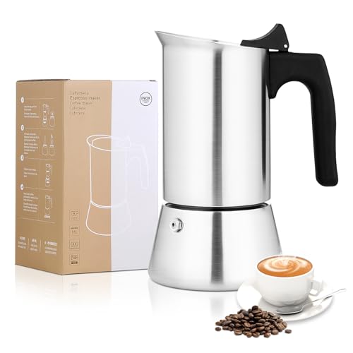 Stovetop Espresso Maker: 9-Cup Moka Pot for $19.99