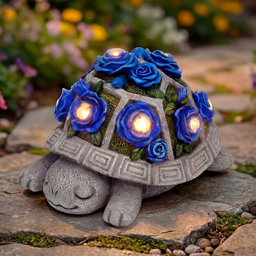 50% Off Solar Garden Turtle Statue with LED Lights