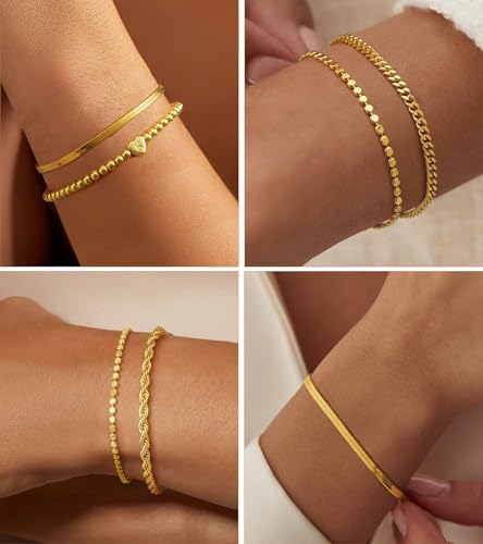 Save 62% on doubgood Gold Heart Initial Charm Bracelets - Image 4