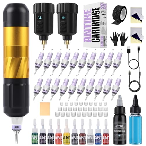 Save 75% on ANTIKE Wireless Tattoo Kit with Code 6679YYUS
