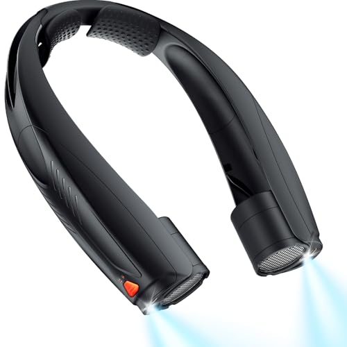 50% Off Portable Neck Fan with 20-Hour Battery & LED Light