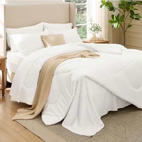 Save 50% on Bedsure Queen Comforter Set - Hotel Luxury Bedding