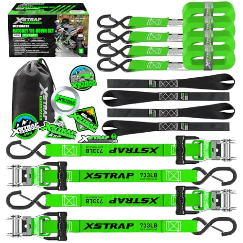 40% Off XSTRAP Motorcycle Tie Down Straps - 4-Pack