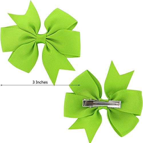 22% Off 40-Piece Colorful Pinwheel Hair Bows for Girls - Image 2