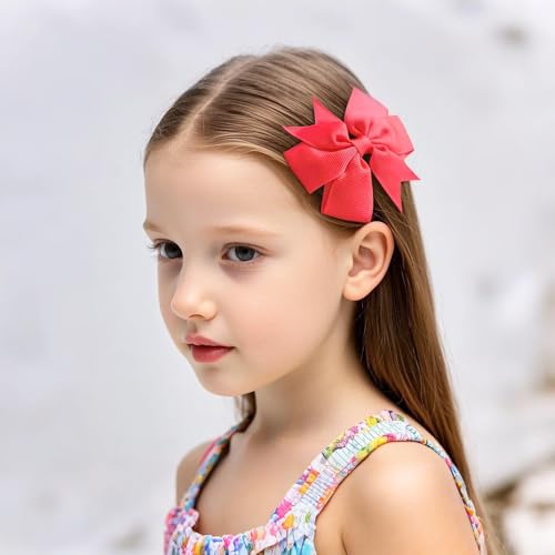 22% Off 40-Piece Colorful Pinwheel Hair Bows for Girls - Image 3