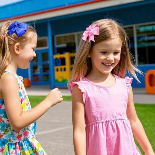 22% Off 40-Piece Colorful Pinwheel Hair Bows for Girls - Image 6