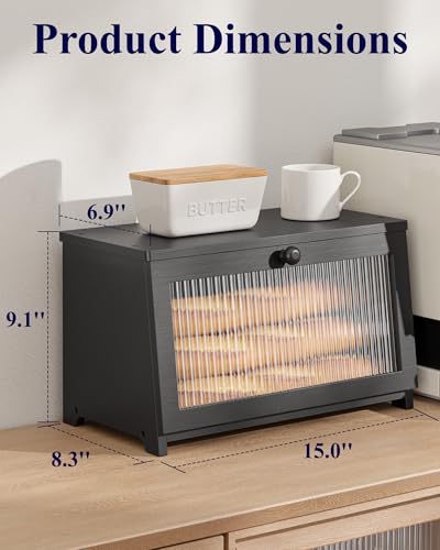 34% Off Kitsure Wooden Bread Box for Kitchen Countertop - Image 2