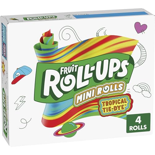 Fruit Roll-Ups Tropical Tie-Dye Mini Rolls for $1