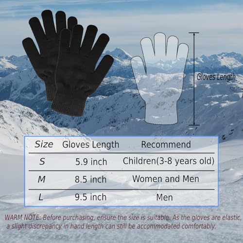 57% Off 6-Pack Warm Knit Winter Gloves - Image 2