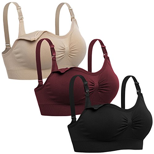 54% Off Lataly Seamless Nursing Bra 3-Pack for Moms