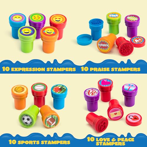 Save $10 on JOYIN 100-Piece Kids Self-Ink Stamp Set - Image 2