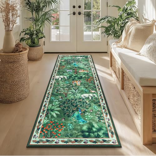 Save on Yamaziot Jungle Animal Print Runner Rug with Code