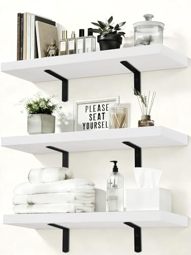 Save 20% on Duvique Floating Corner Shelves, Set of 3 - Image 1