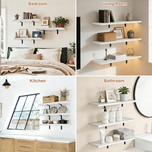 Save 20% on Duvique Floating Corner Shelves, Set of 3 - Image 5