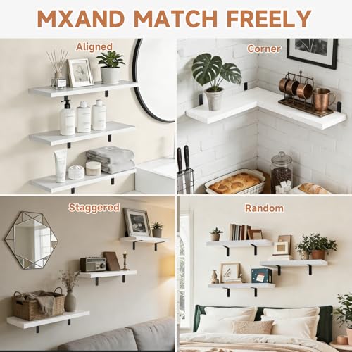 Save 20% on Duvique Floating Corner Shelves, Set of 3 - Image 6