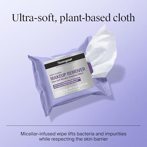 Save 38% on Neutrogena Night Calming Makeup Remover Wipes - Image 5