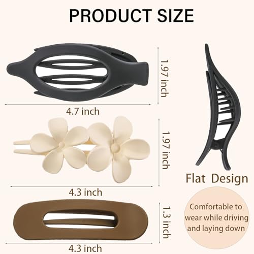 50% Off Lahnie 8-Pack Flat Hair Clips for Women - Image 2