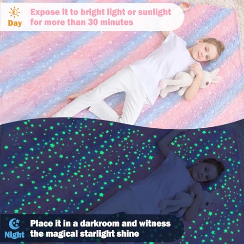 20% Off Softan Glow-in-the-Dark Kids Star Blanket - Image 2