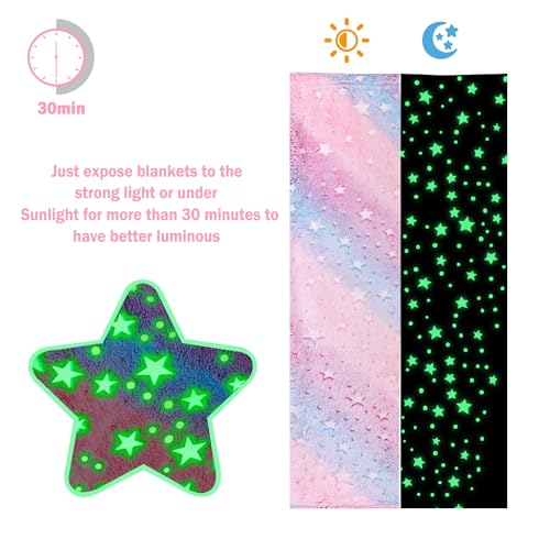20% Off Softan Glow-in-the-Dark Kids Star Blanket - Image 4