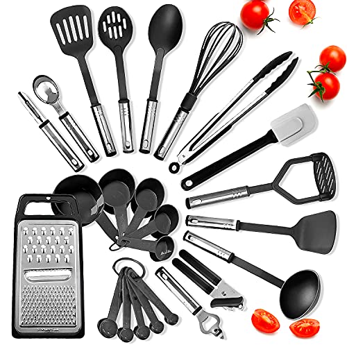 45% Off 24-Piece Kitchen Utensil Set with Stainless Steel Handles
