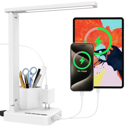 50% Off COZOO Dimmable Desk Lamp with USB & Organizer