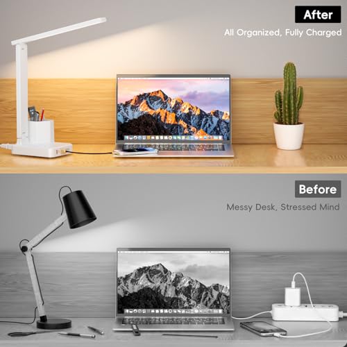 50% Off COZOO Dimmable Desk Lamp with USB & Organizer - Image 7
