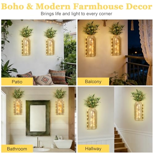 Save 29% on HOMECOR Hanging Wooden Vase Wall Decor Set - Image 4