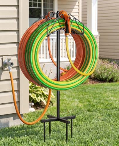 50% Off Heavy Duty Double-Sided Garden Hose Holder Stand