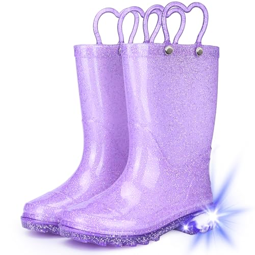 30% Off Funspread Glitter Light Up Kids Rain Boots