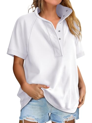 47% Off ANRABESS Women's Lightweight Oversized Polo Top