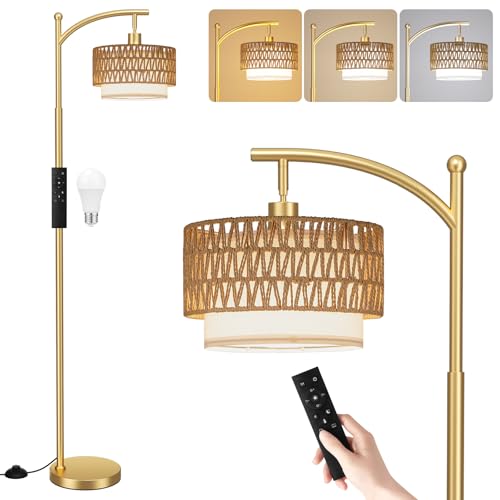 40% Off Ambimall Adjustable Arc Floor Lamp with Remote