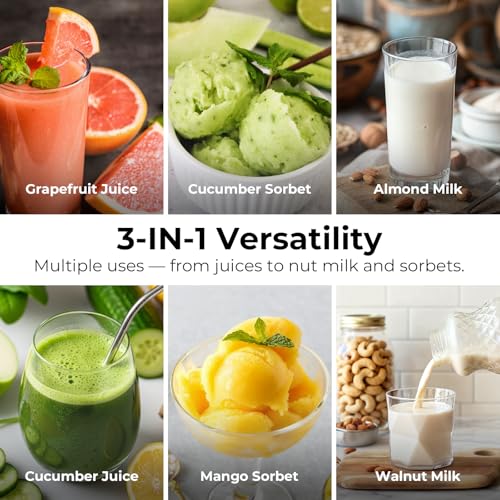 Save 32% on EanOruus 3-in-1 Cold Press Juicer with Code - Image 3