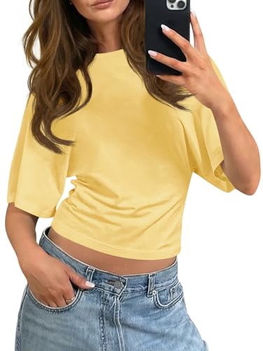 50% Off Tankaneo Women's Summer Crop Tops - Casual Tee Shirts