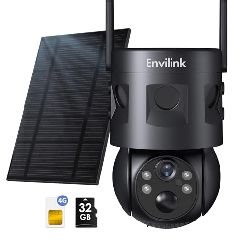 60% Off Envilink 4G Solar Security Camera with 2K Night Vision