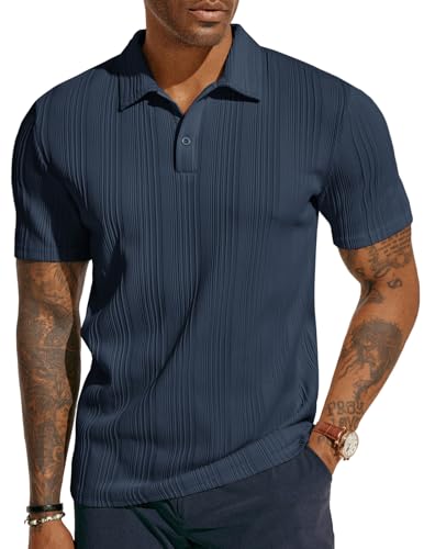60% Off PJ PAUL JONES Men's Textured Knit Polo Shirts